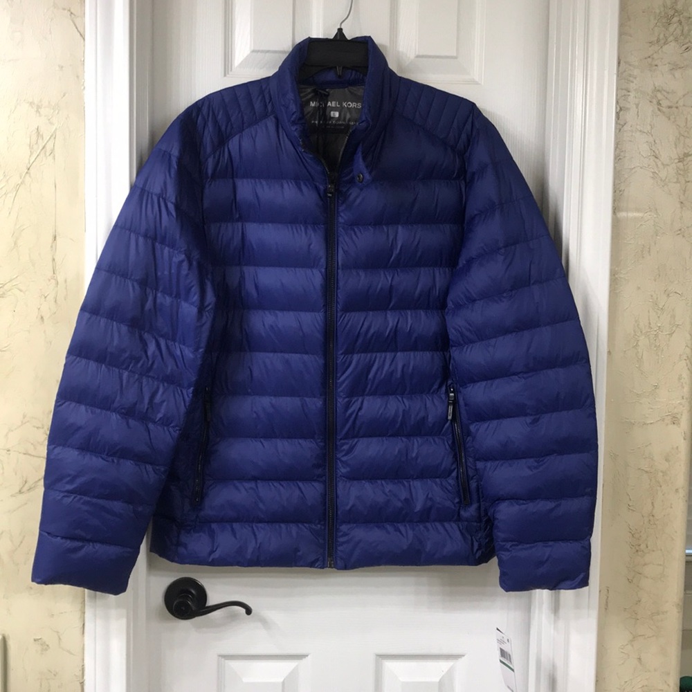 NWT Michael Kors Men Moto Puffer Jacket - Picture 1 of 7